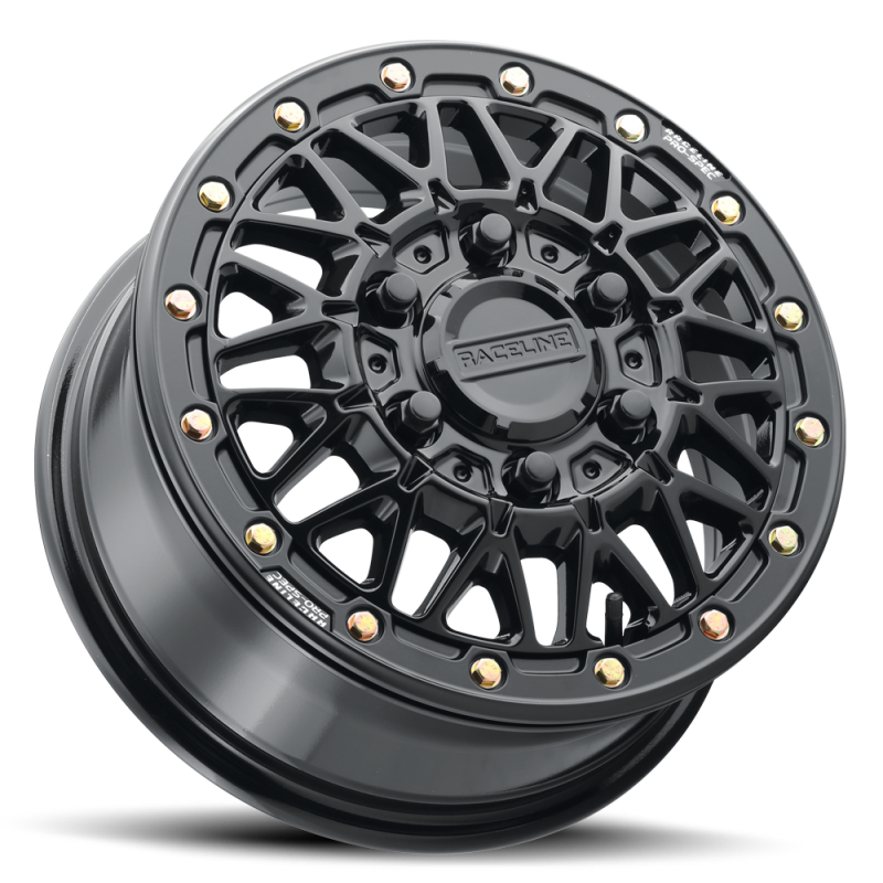Raceline A15 Omega 15x8in / 5x114.3 BP / 0mm Offset / 68mm Bore - Gloss Black