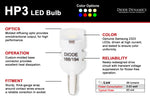 Diode Dynamics 194 LED Bulb HP3 LED - Red (Single)