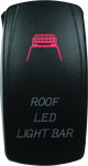 DragonFire Racing Lighted Switch Roof Led On/Off Red