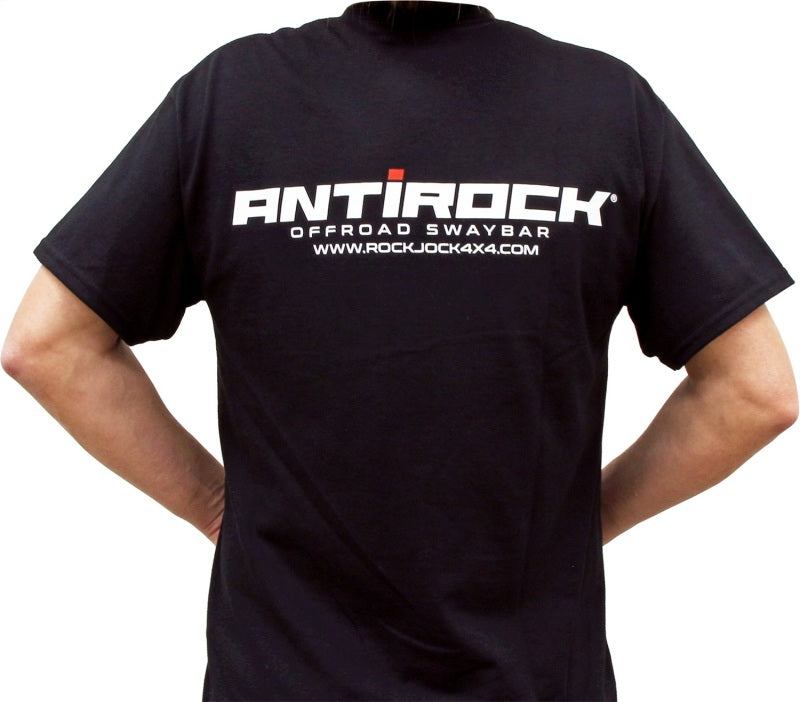 RockJock T-Shirt w/ Antirock Logos Front and Back Black XL