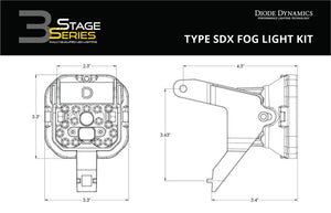 Diode Dynamics SS3 Pro Type SDX Kit ABL - White SAE Driving