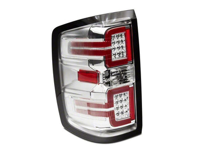 Raxiom 14-18 Chevrolet Silverado 1500 LED Tail Lights/Seq Turn Signals- Chrome- Clear Lens