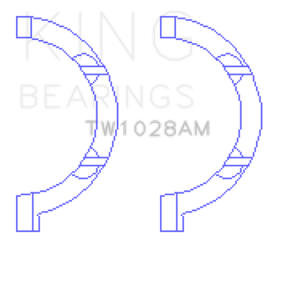 King Engine Bearings Chrysler Pentastar 3.6L ERB V6 Thrust Washer Set