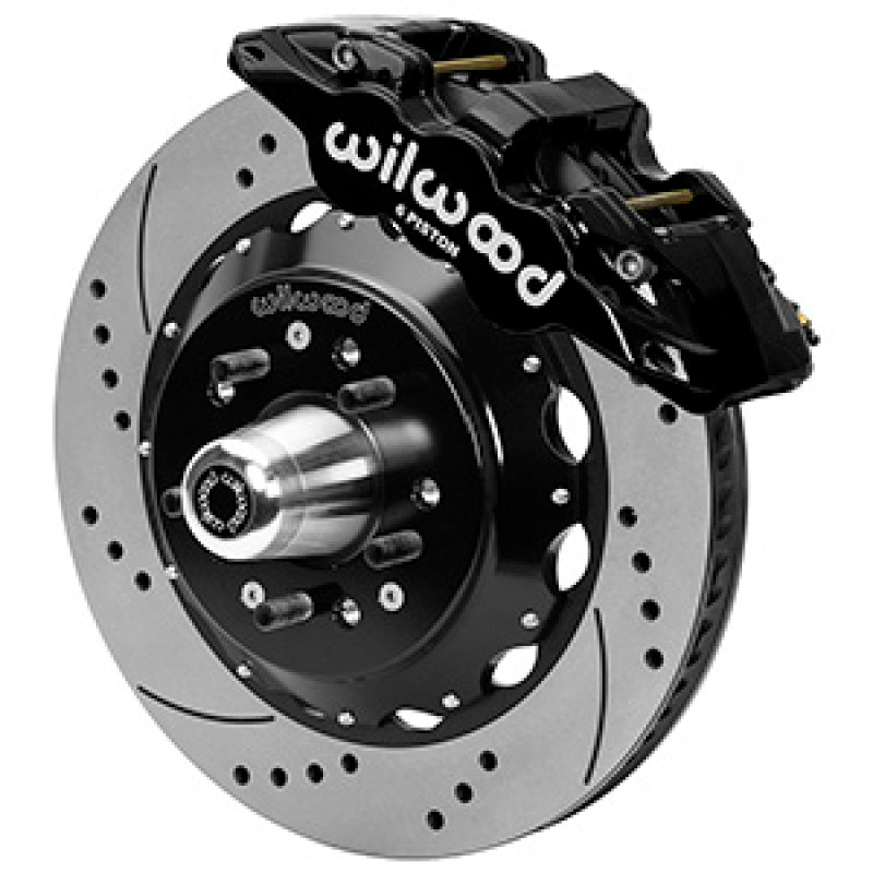 Wilwood Aero6R/ST Front Big Brake Kit 14in D/S Black Powder Coat 79-88 Chevrolet Monte Carlo