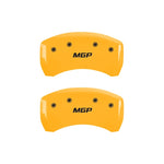 MGP Rear set 2 Caliper Covers Engraved Rear MGP Yellow finish black ch