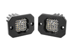 Diode Dynamics Stage Series C1 LED Pod Sport - White Flood Flush ABL (Pair)