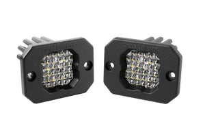 Diode Dynamics Stage Series C1 LED Pod Pro - White Flood Flush ABL (Pair)