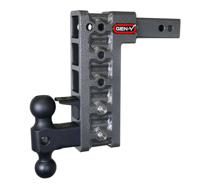 Gen-Y Mega Duty 2in Shank 10in Drop 1.5K TW 10K Hitch w/GH-031 Dual-Ball/GH-032 Pintle Lock