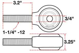 SPC Performance XAXIS Rod End Ball Joint