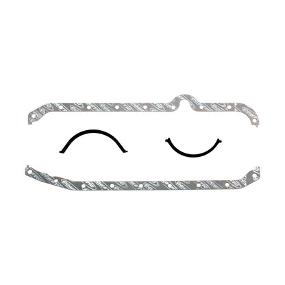 Cometic Chevrolet Gen-1 Small Block V8 .094i Fiber Oil Pan Gasket Kit Right Side Dipstick Thin Front