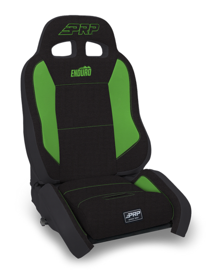 PRP EnduroCrawl Reclining Suspension Seat - Black/Green Tweed - Driver