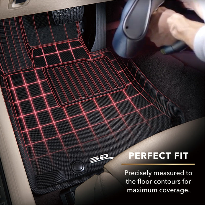 3D Maxpider 21-23 Volkswagen Gti/R Kagu Floor Mat- Black R2