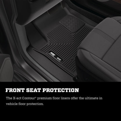 Husky Liners 18-24 Volkswagen Atlas/20-24 Atlas Cross Sport X-Act Contour Front Floor Liner - Black