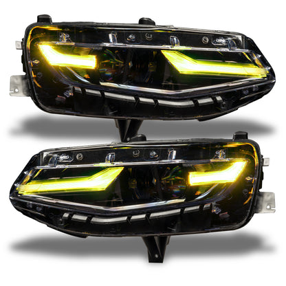 Oracle 19-21 Chevy Camaro LS/LT RGB+A Headlight DRL  Kit - ColorSHIFT w/ RF Controller