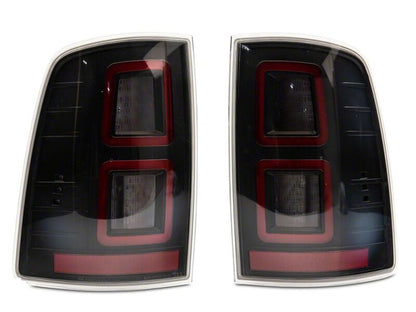 Raxiom 09-18 Dodge RAM 1500 LED Tail Lights- Black Housing- Clear Lens