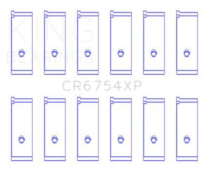 King Engine Bearings Toyota/Lexus 2JZGE/2JZGTE 3.0L (Size 0.25mm) Performance Rod Bearing Set