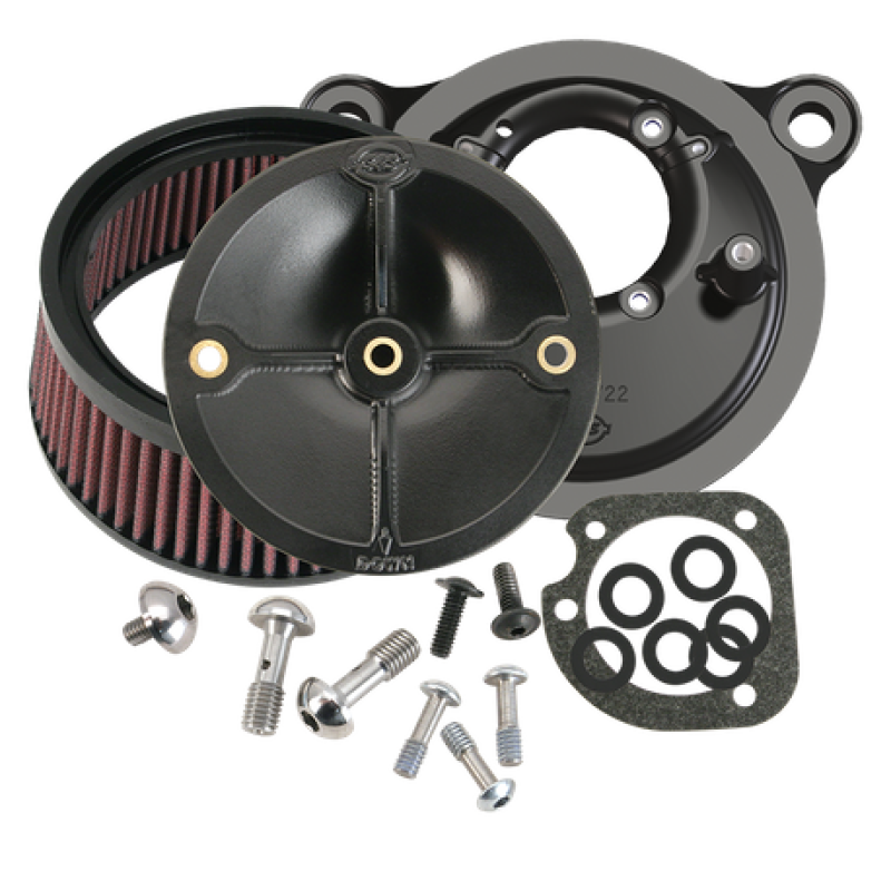 S&S Cycle 93-99 BT Models w/ Stock CV Carb Stealth Air Cleaner Kit w/o Cover