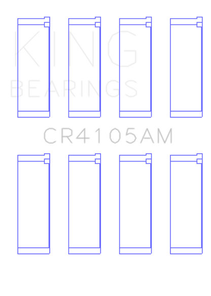 King Engine Bearings Mazda FS-DE L4/FP L4/FS L4  DOHC 16 Valve (Size +0.25) Rod Bearing Set
