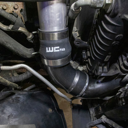 Wehrli 06-10 Duramax LBZ/LMM Intercooler Outlet Elbow Kit - Semi-Gloss Black