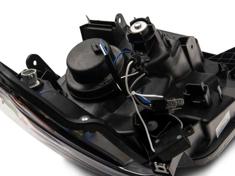 Raxiom 14-21 Toyota Tundra Axial Series Projector Headlights w/ LED Bar- Black Housing (Clear Lens)