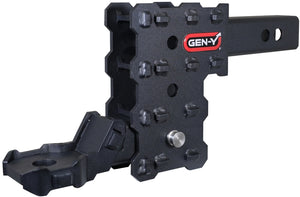 Gen-Y Phantom-X 2in Hollow Shank 4.5in Drop 700lb TW 7K Hitch w/GH-13051X Platinum Ball Mount