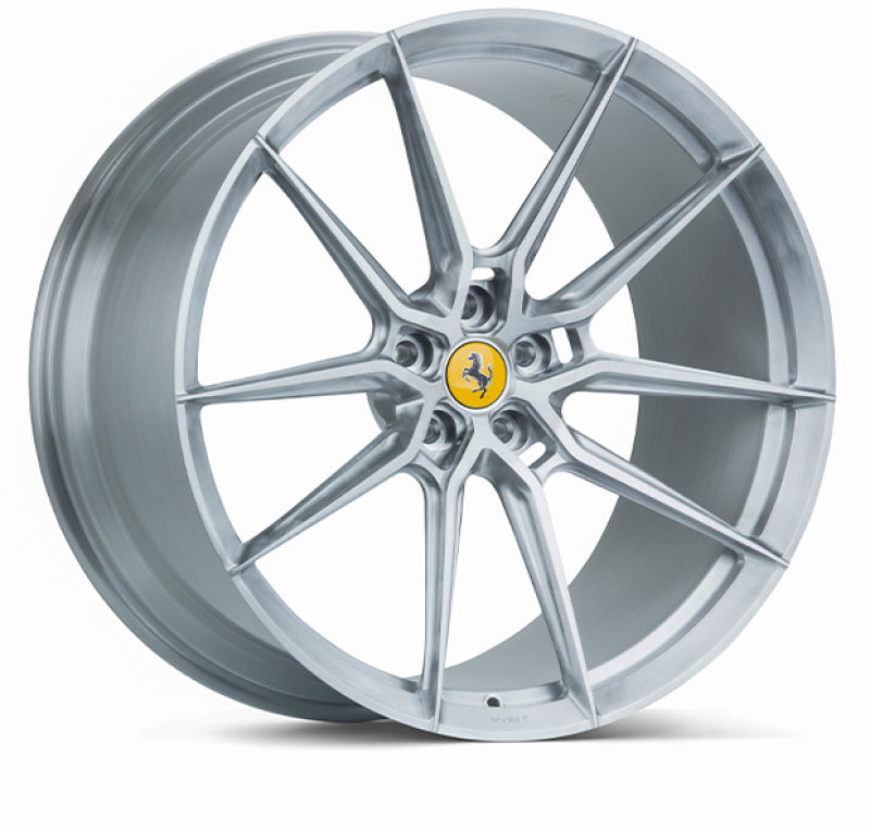 Vossen x Novitec NF9 21x12in - 5x114.3 BP - ET30 - Brushed Gloss Clear Ferrari 488 / F8 Rear Wheel