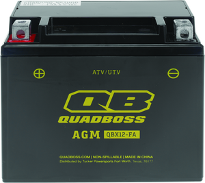 QuadBoss Maintenance-Free AGM Battery QBX12-FA