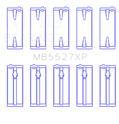 King Engine Bearings Toyota 4AGE/4AGZE 16V 1.6L Performance Main Bearing Set - Size STD