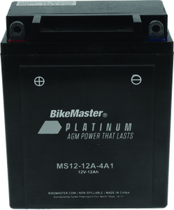 BikeMaster AGM Battery - MS12-12A-4A1