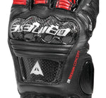 Dainese Druid 4 Leather Gloves Black/Lava-Red/White - Small