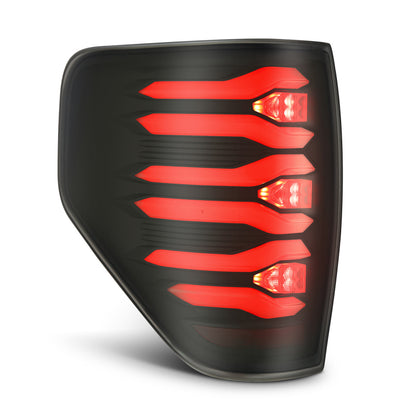 AlphaRex 09-14 Ford F150 LUXX LED Taillights - Black Housing