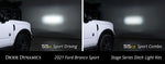 Diode Dynamics 2021 Ford Bronco SS3 LED Ditch Light Kit Sport White Combo