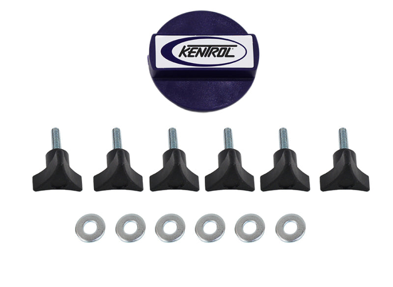 Kentrol 03-17 Jeep Wrangler TJ/JK Hardtop Screws - Textured Black