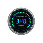 Autometer 52.4mm Black Switchable 60-340 Degrees F / 40-170 Degrees C Cobalt Elite Digital Gauge