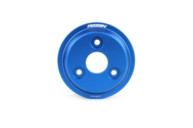 Perrin 15-22 Subaru WRX / 14-18 FXT / 18-21 Crosstrek Lightweight Water Pump Pulley - Blue