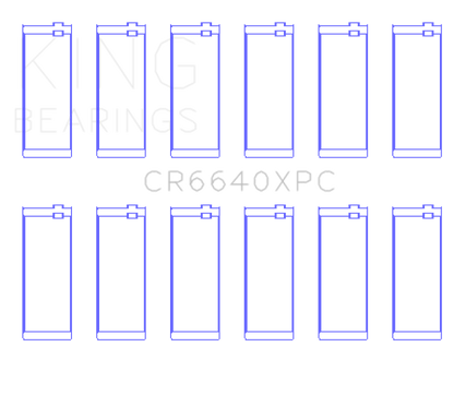 King Engine Bearings BMW M20 & M50 2.0L / 2.5L / 2.7L (Size STDX) Coated Performance Rod Bearing Set