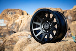 ICON Compression 18x9 6x5.5 25mm Offset 6in BS 95.1mm Bore Double Black Wheel