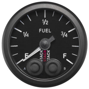 Autometer Stack 52mm 0-280 Ohm Programmable Pro-Control Fuel Level Gauge - Black