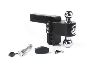 Weigh Safe 180 Hitch 4in Drop Hitch & 2in Shank (10K/12.5K GTWR) w/WS05 - Black Cerakote