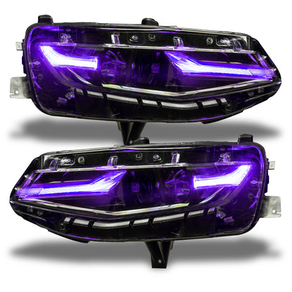 Oracle 19-21 Chevy Camaro LS/LT RGB+A Headlight DRL  Kit - ColorSHIFT w/ BC1 Controller