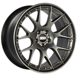 BBS CH-RII 21x9 5x108 ET45 PFS Platinum Center Black Rim SS Rim Protector Wheel w/Motorsport Etching