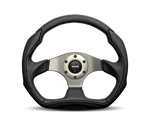 Momo Eagle Steering Wheel 350 mm - Black Leather/Anth Spokes