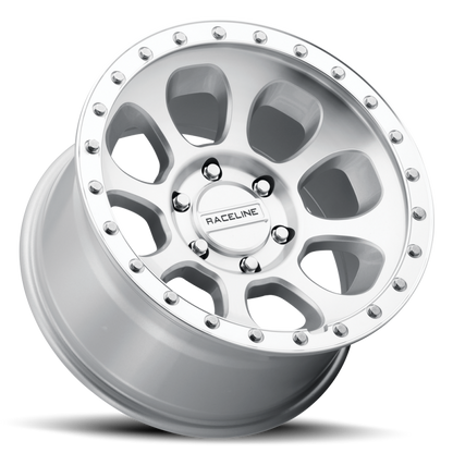 Raceline 961MC Bolt 17x9in / 6x135 BP / -12mm Offset / 87.1mm Bore - Machined Cc