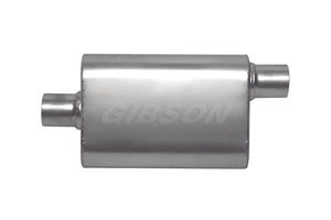 Gibson CFT Superflow Center/Offset Oval Muffler - 4x9x13in/3in Inlet/3in Outlet - Stainless