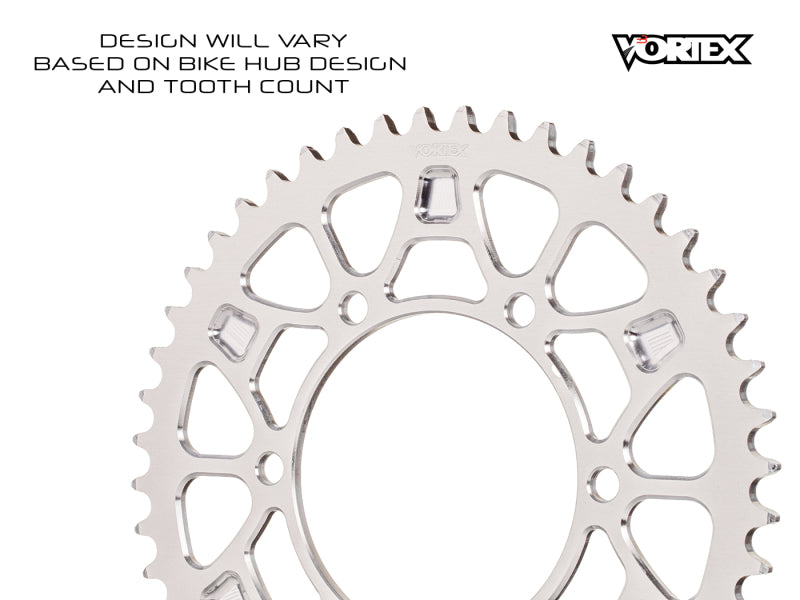 Vortex Racing V4 50 Tooth 520 Rear Sprocket - Silver