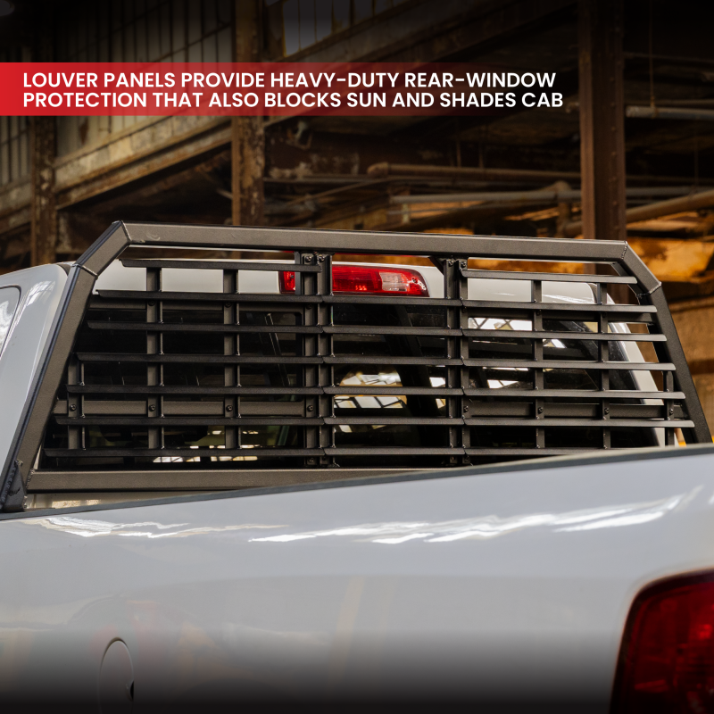 Gen-Y 17+ Ford F250/ F350 Defender 2 Outer Louver Panel for Headache Rack - Black