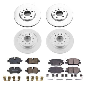 Power Stop 2020 Chevrolet Malibu Front & Rear Z17 Coated Brake Kit