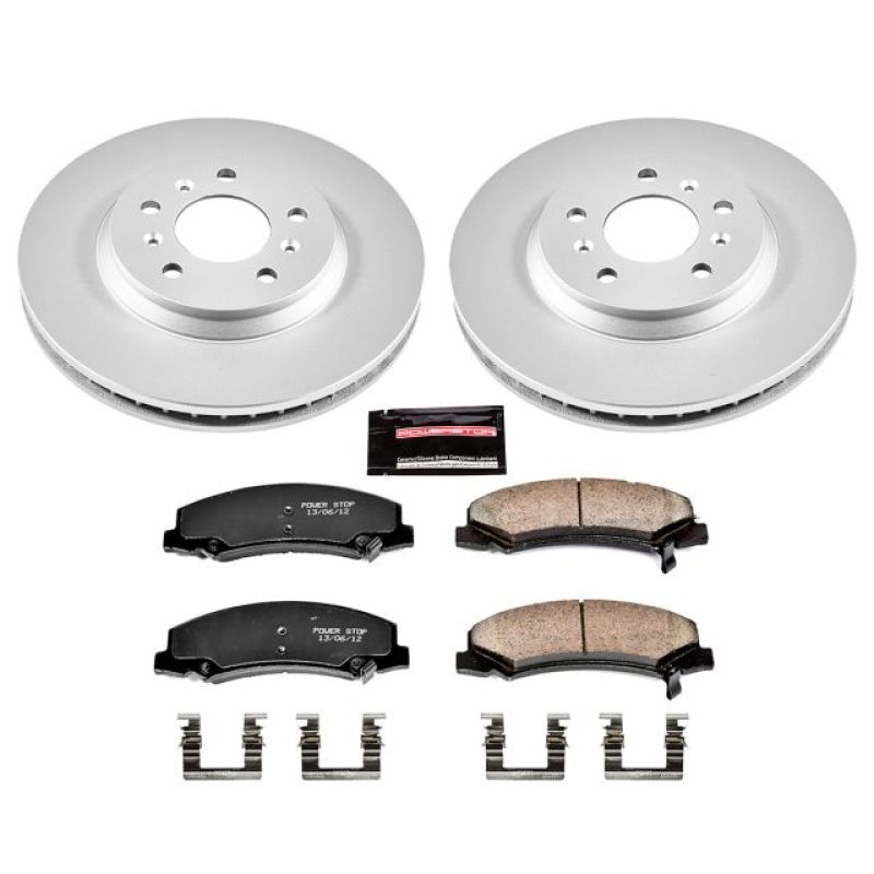 Power Stop 06-11 Buick Lucerne Front Z17 Evolution Geomet Coated Brake Kit