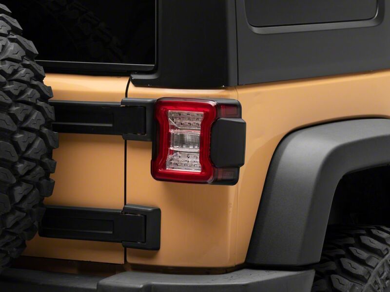 Raxiom 07-18 Jeep Wrangler JK LED Tail Lights- Clear Housing- Clear Lens