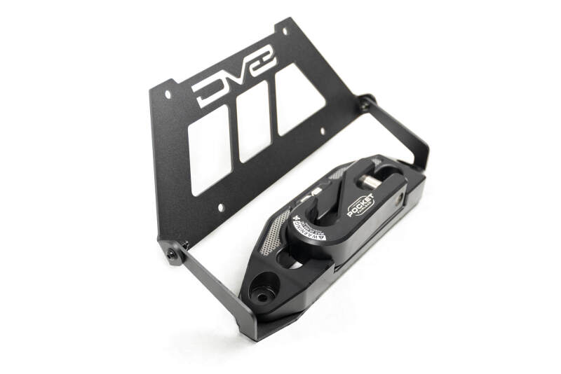 DV8 Offroad Fairlead Mounted Flip-Up License Plate Bracket